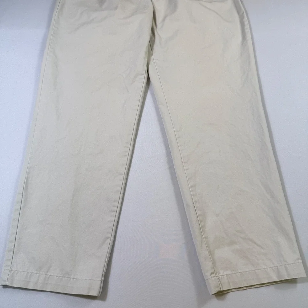 VTG Polo Ralph Lauren Andrew Pants Mens 36x32 *Fits 34x31 Beige Double Pleated